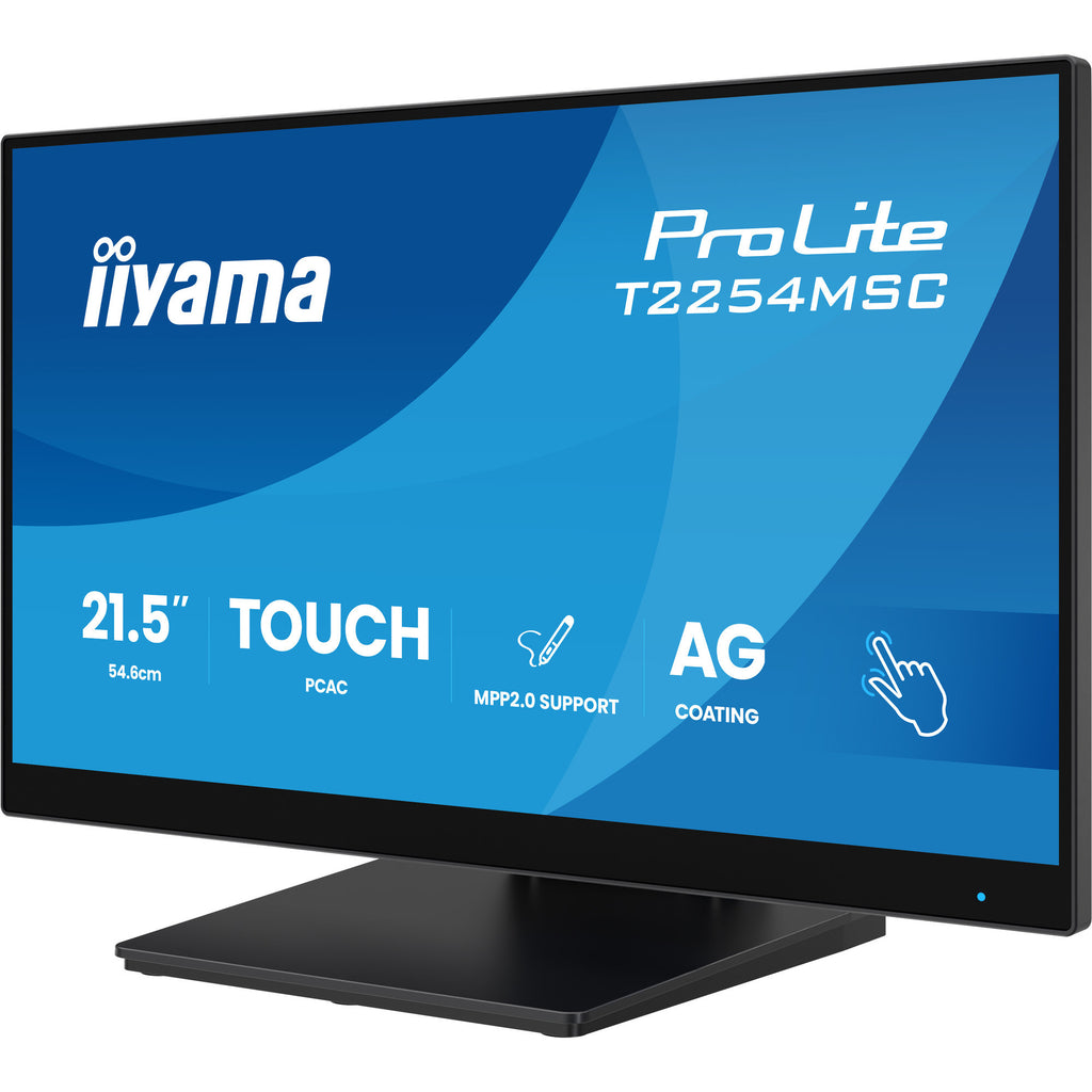Iiyama prolite t2254msc-b2ag 21.5 touchscreen monitor (zwart, hdmi, displayport, vga, 2x usb-a, usb-b)