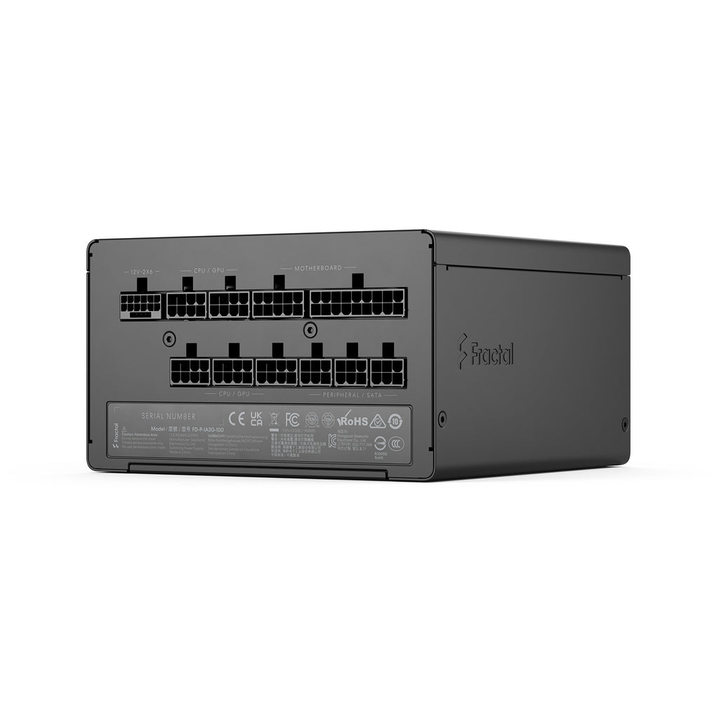 Fractal design ion gold 3 modulaire 1000 watt voeding (zwart, 1x 12v-2x6, 3x pcie)
