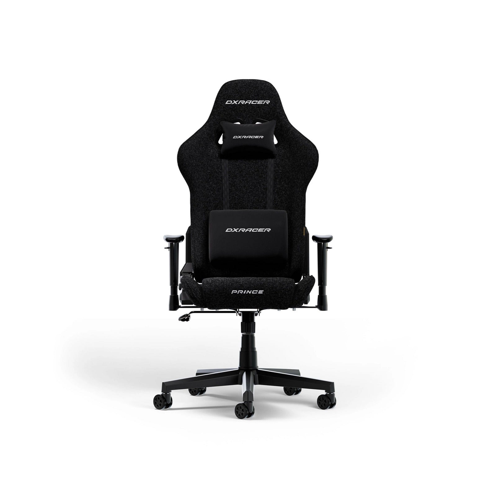 Dxracer prince l black fabric gamestoel (zwart)
