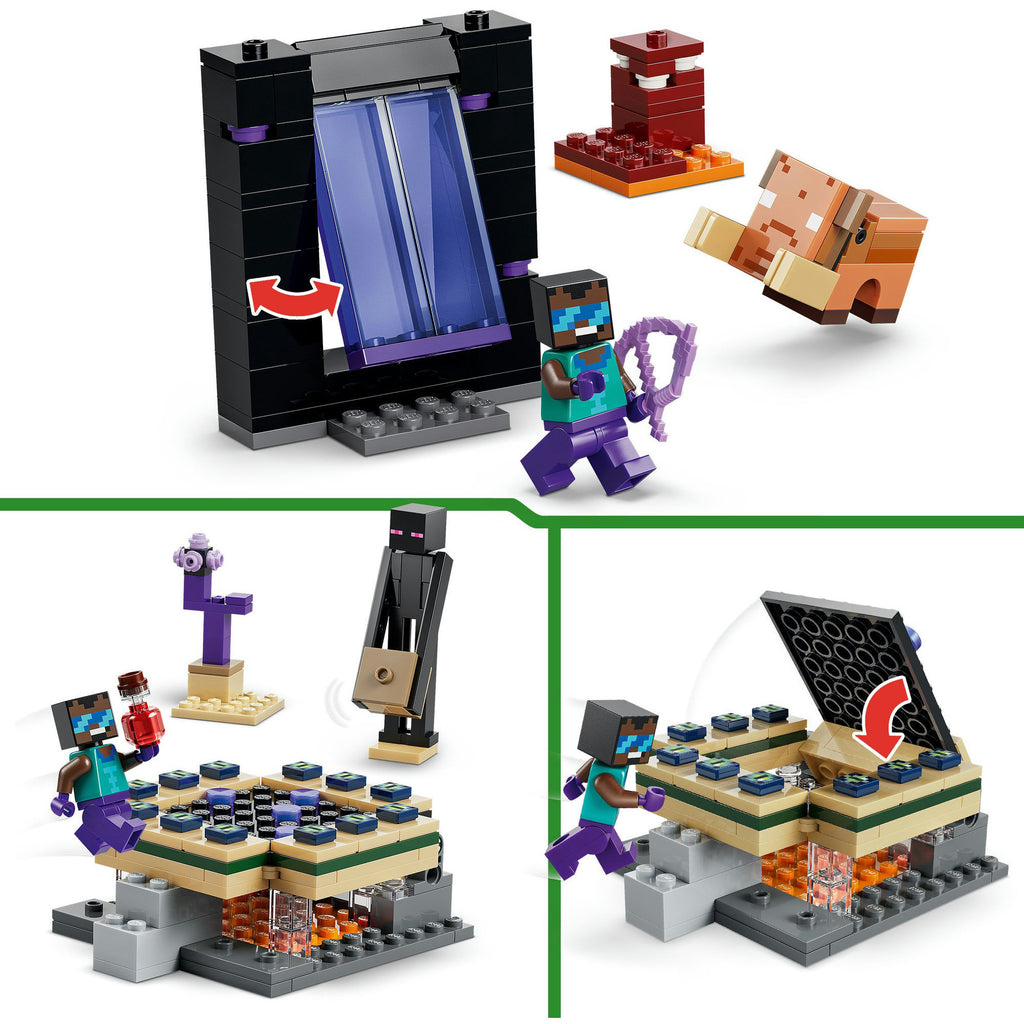 Lego minecraft 21584 reis naar de nether en het end-portaal