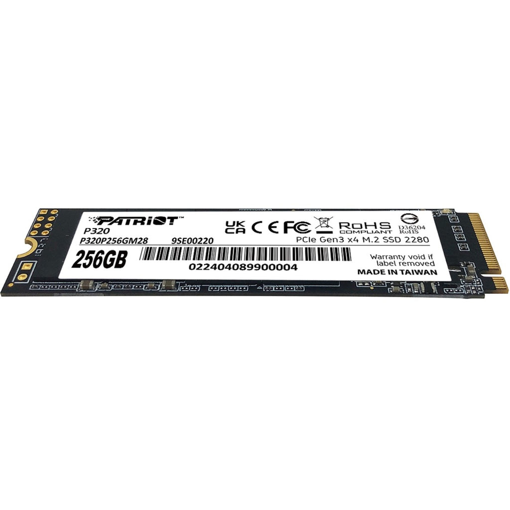 Patriot p320 256gb ssd (pcie 3.0 x4, nvme 1.3, m.2 2280)