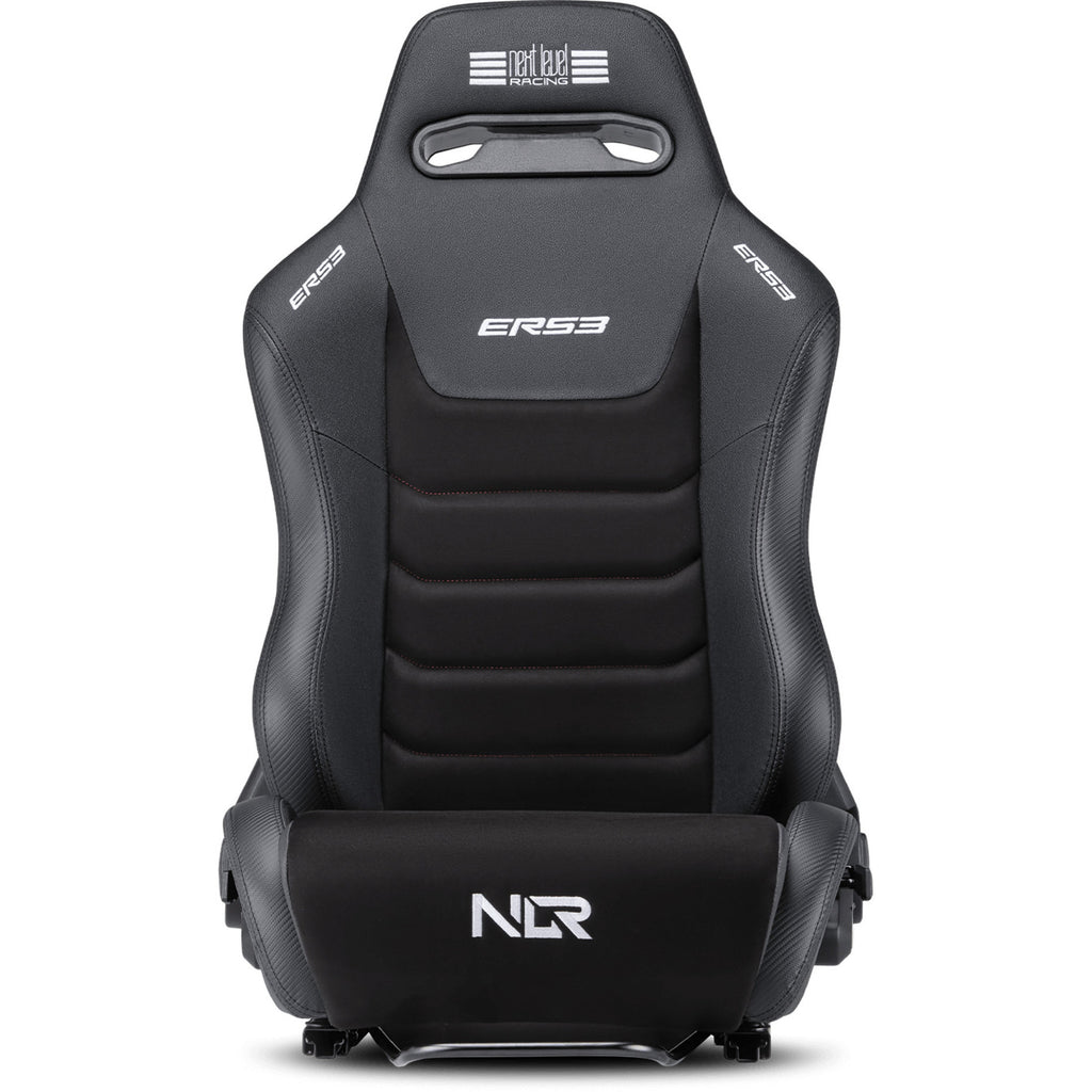 Next level racing ers3 elite reclining seat - pu leder suède edition gamestoel (zwart)