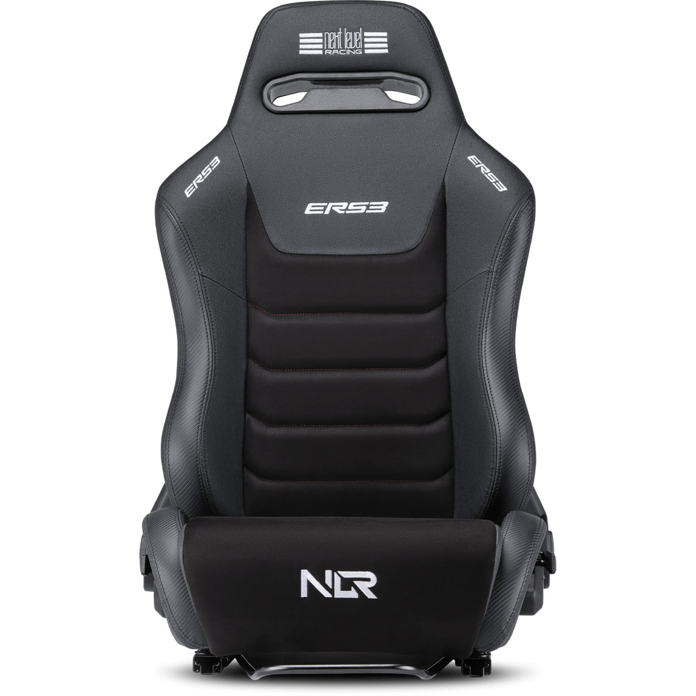 Next level racing ers3 elite reclining seat - pu leder suède edition gamestoel (zwart)