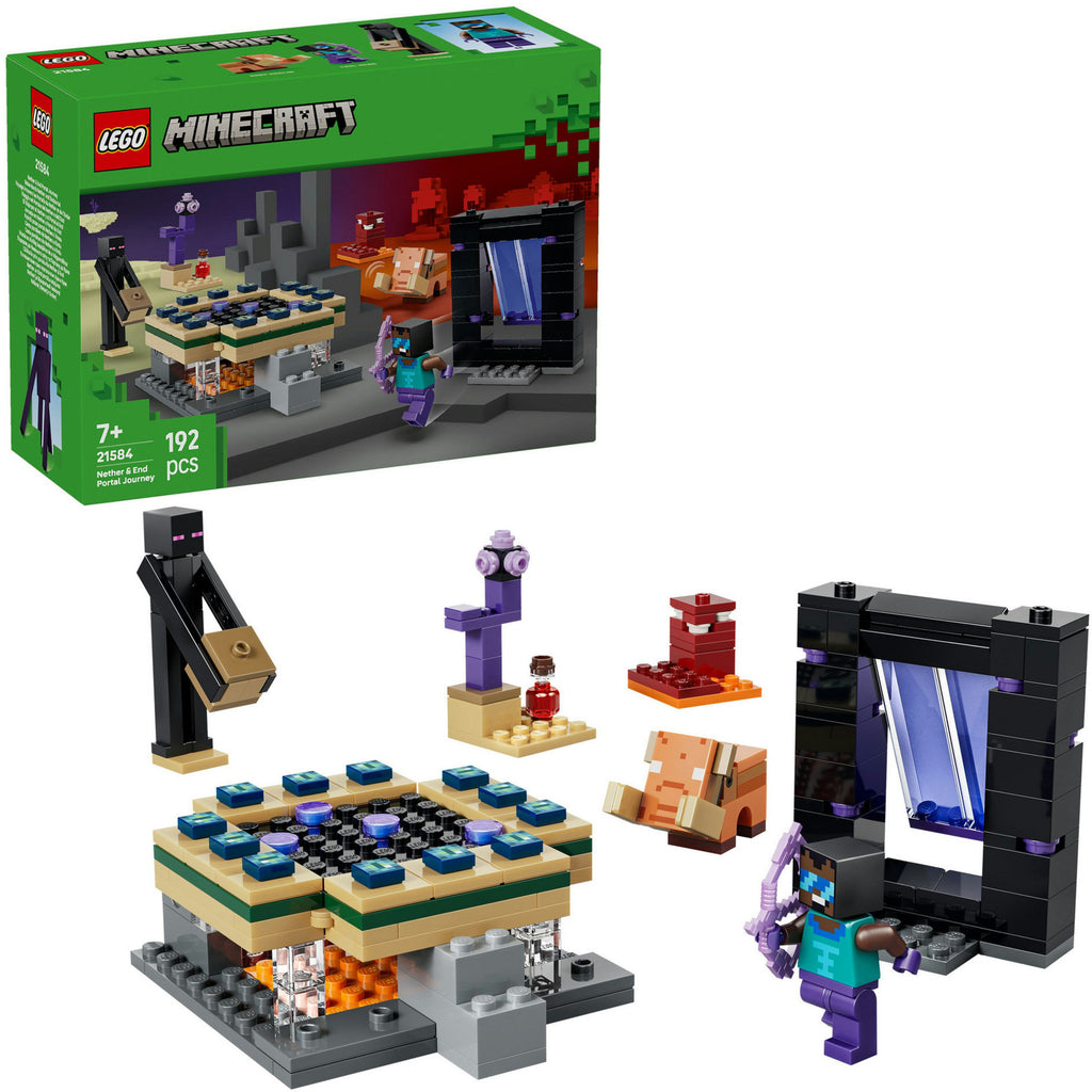 Lego minecraft 21584 reis naar de nether en het end-portaal