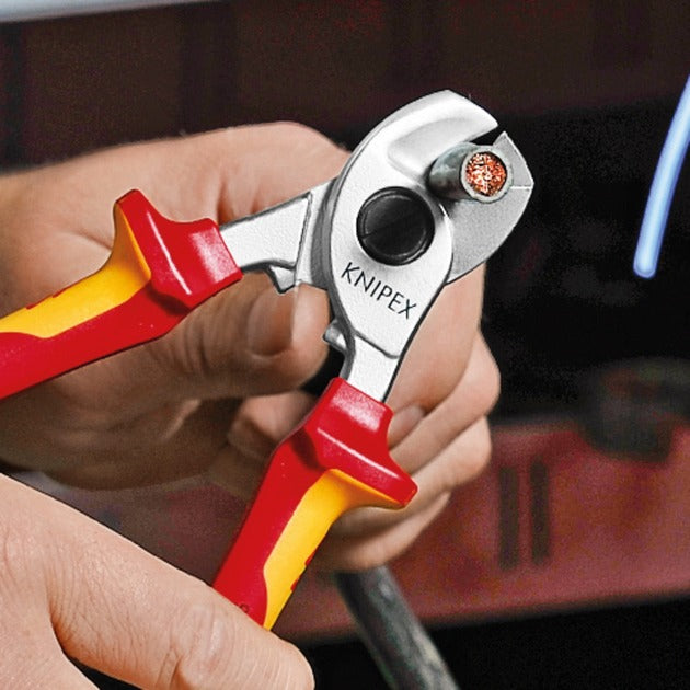 Knipex 95 16 165 kabelschaar vde - professioneel en krachtig knipgereedschap