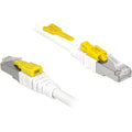 Delock patchkabel rj-45 secure met cat.6a (wit, 85333, 3 meter)