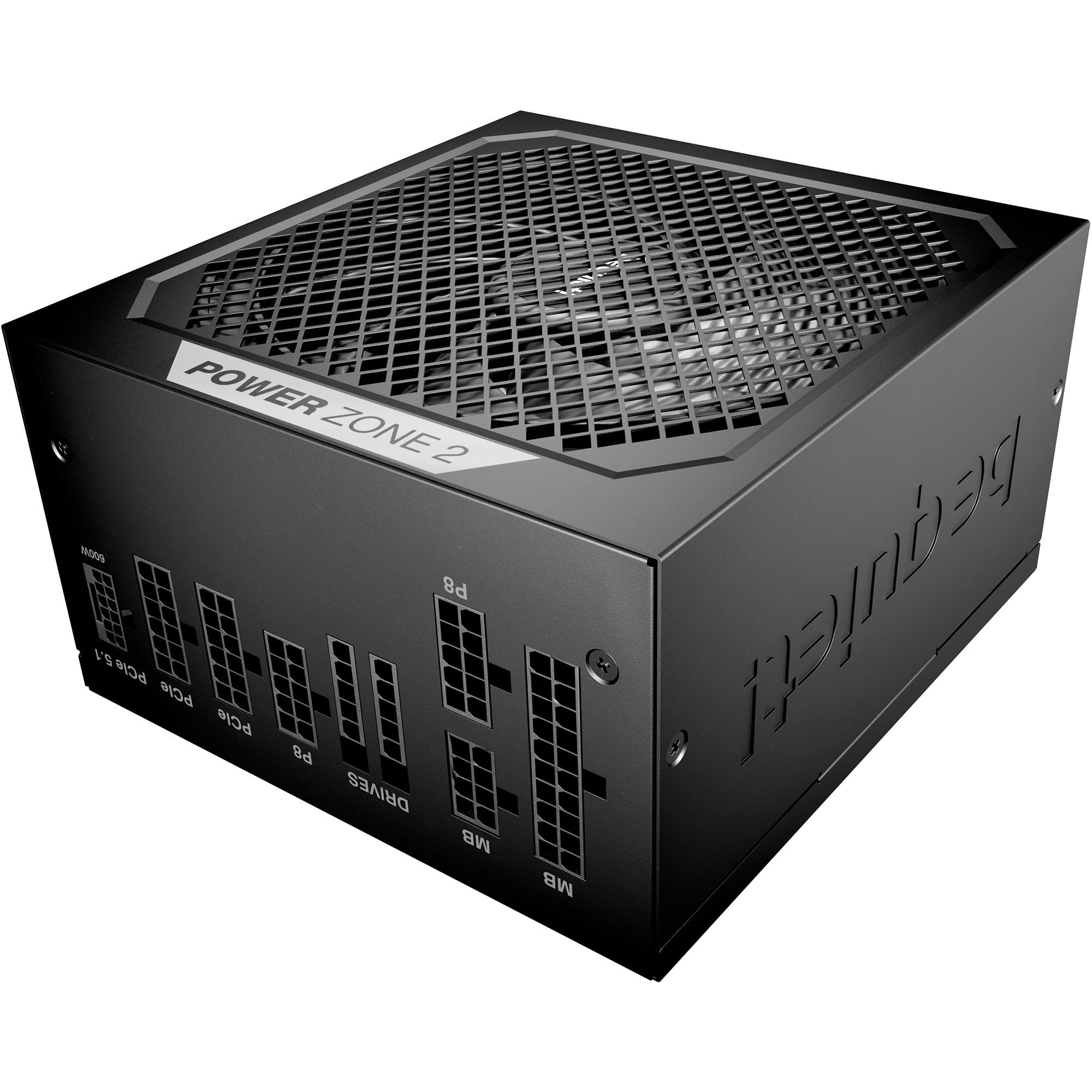 Be quiet! power zone 2 modulaire 1000 watt voeding (zwart, 1x 12v-2x6, 3x pcie)