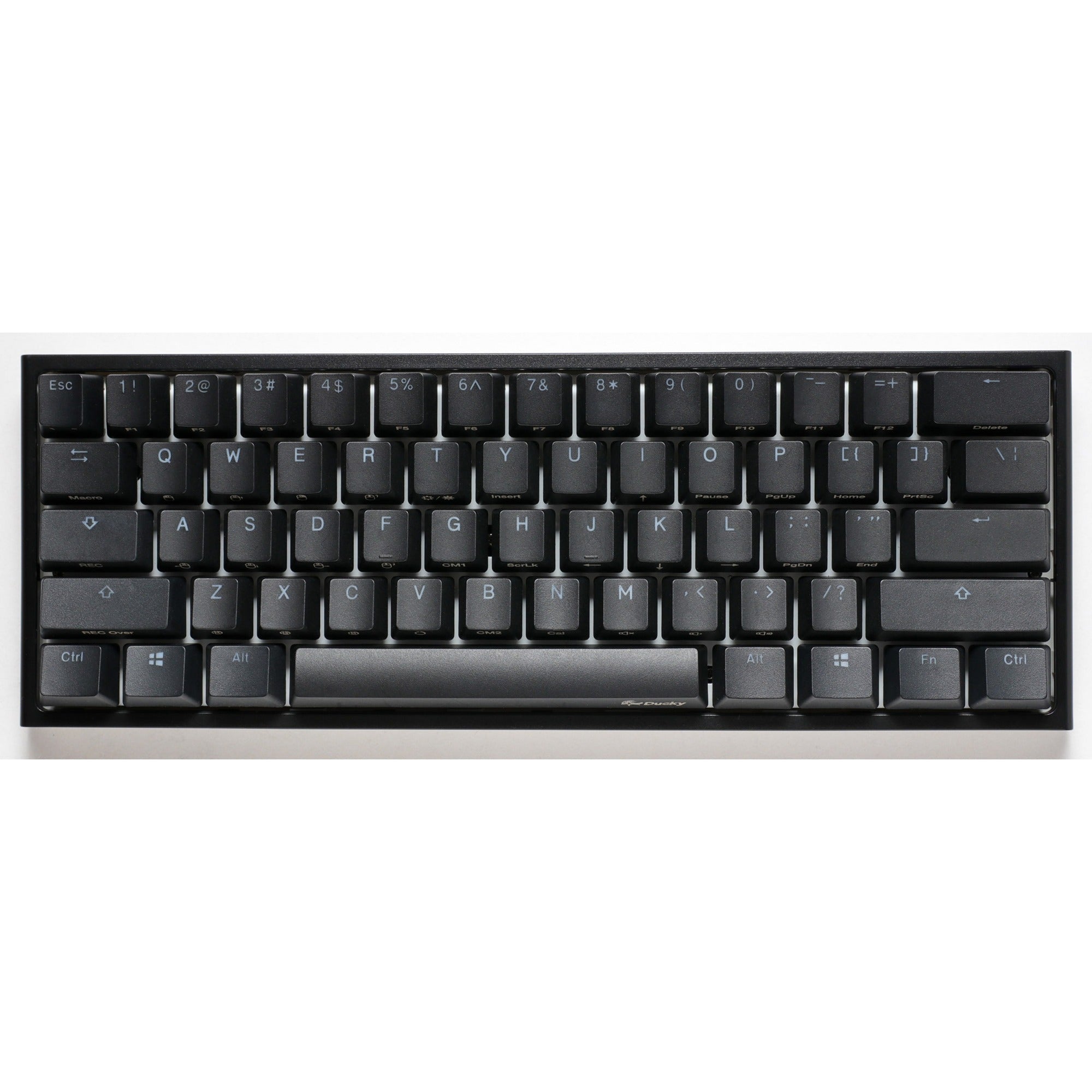 Ducky one 2 pro mini classic rgb mechanisch gaming toetsenbord (zwart, us lay-out (qwerty), cherry mx speed silver, 60%, rgb led, double-shot pbt, quack mechanics)