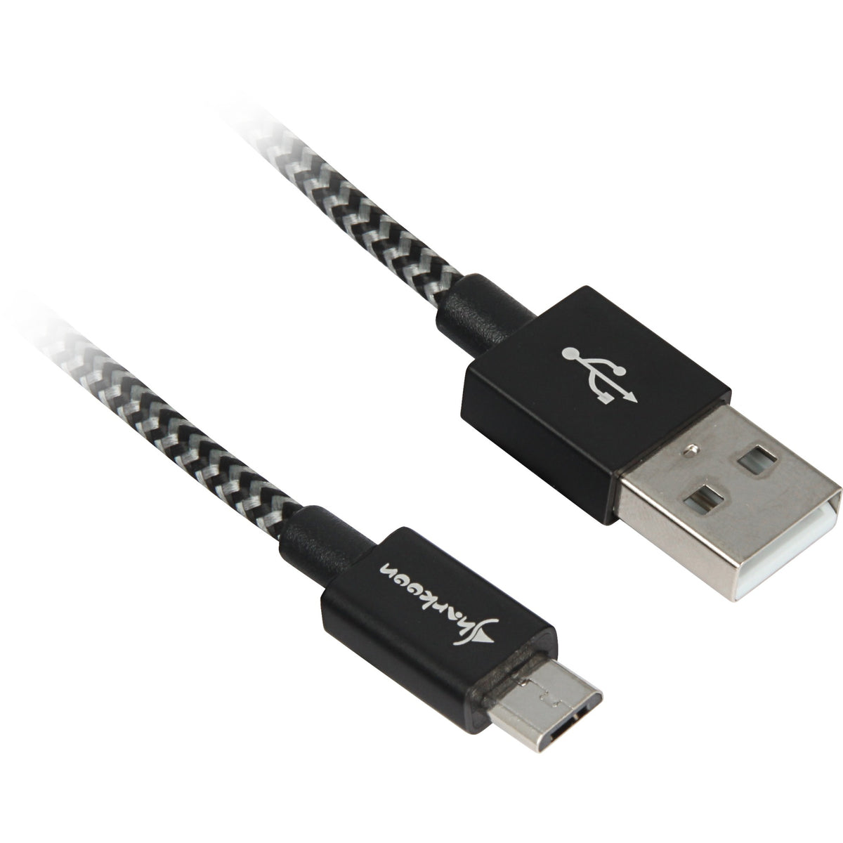 Sharkoon USB 2.0-Kabel, USB-A > Micro-USB B