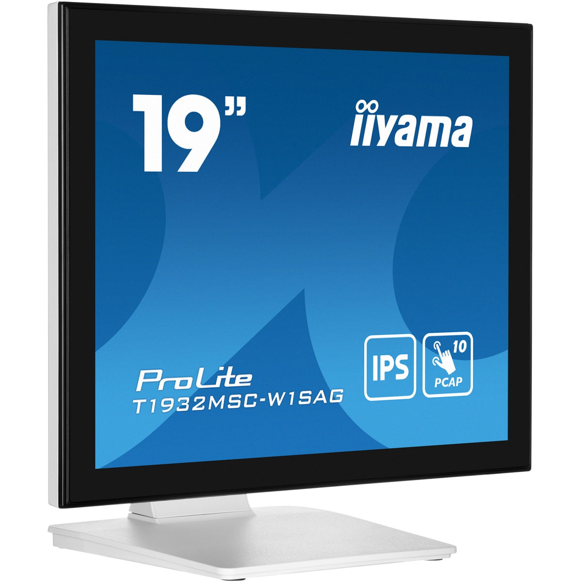 Iiyama prolite t1932msc-w1sag 19 touchscreen monitor (wit, 1x displayport, 1x hdmi, 1x vga)
