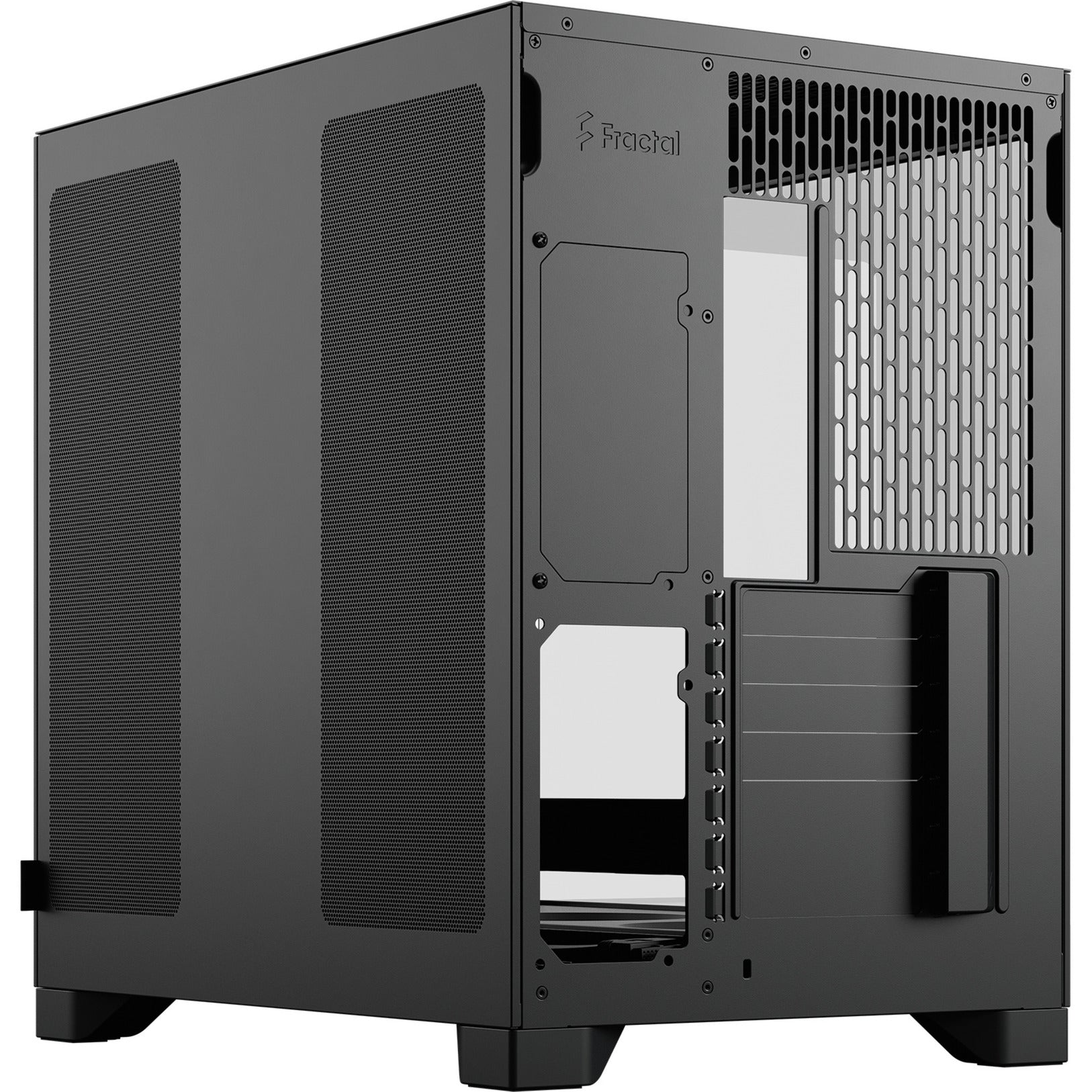 Fractal design pop 2 vision midi tower behuizing (zwart | 1x usb-a | 1x usb-c | tempered glass)