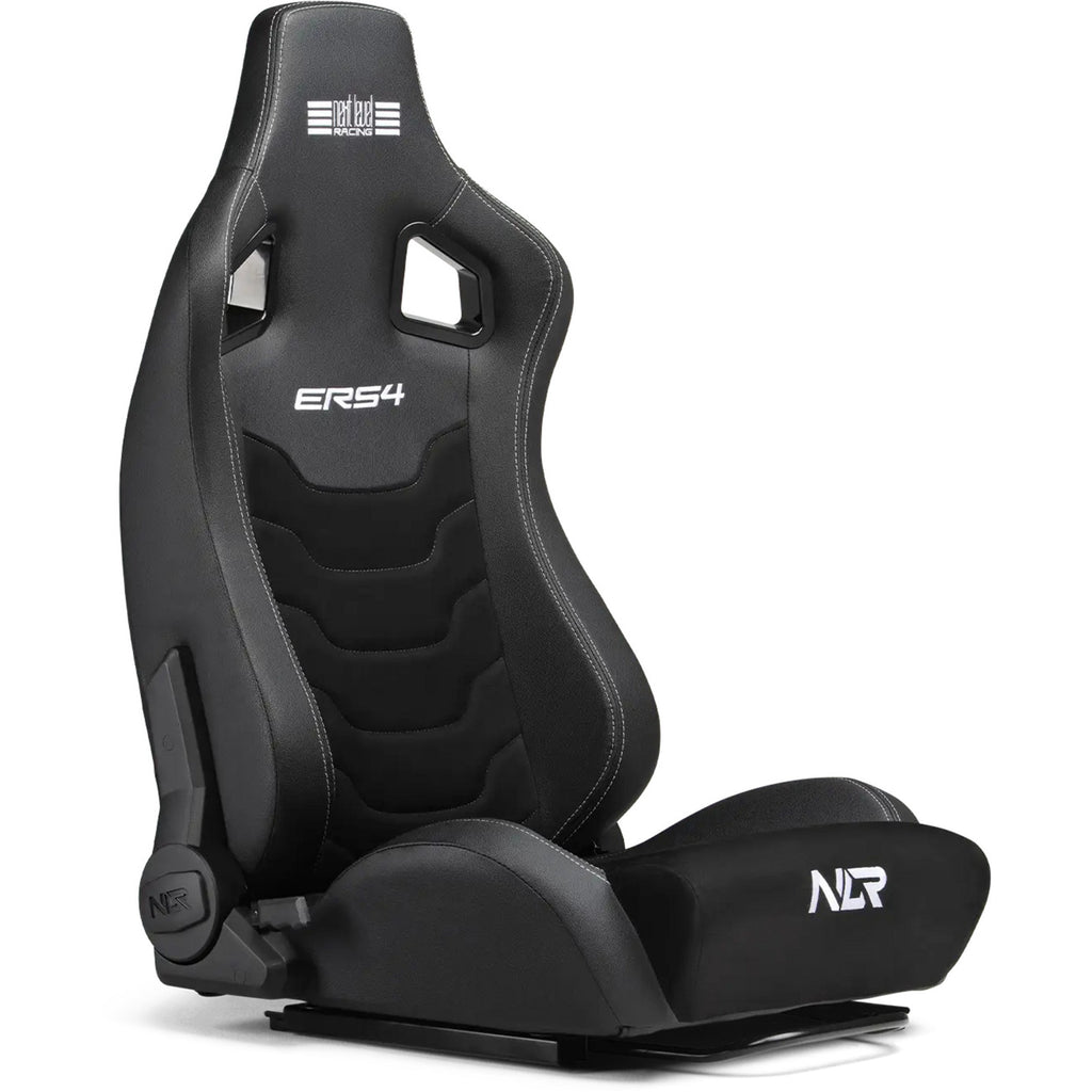 Next level racing ers4 elite reclining seat - pu leder suède edition gamestoel (zwart)