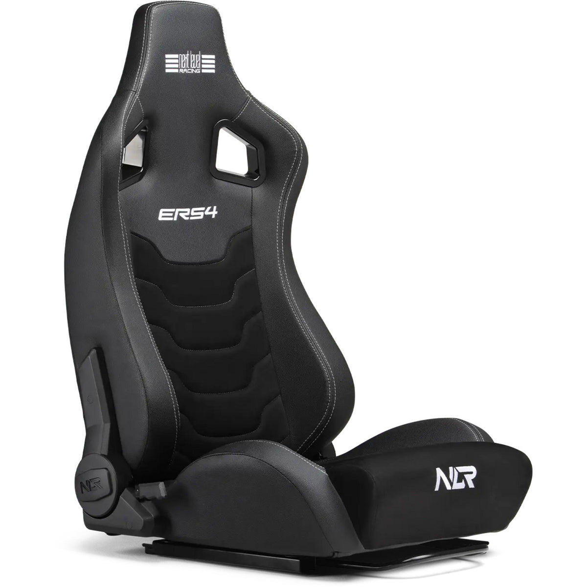 Next level racing ers4 elite reclining seat - pu leder suède edition gamestoel (zwart)