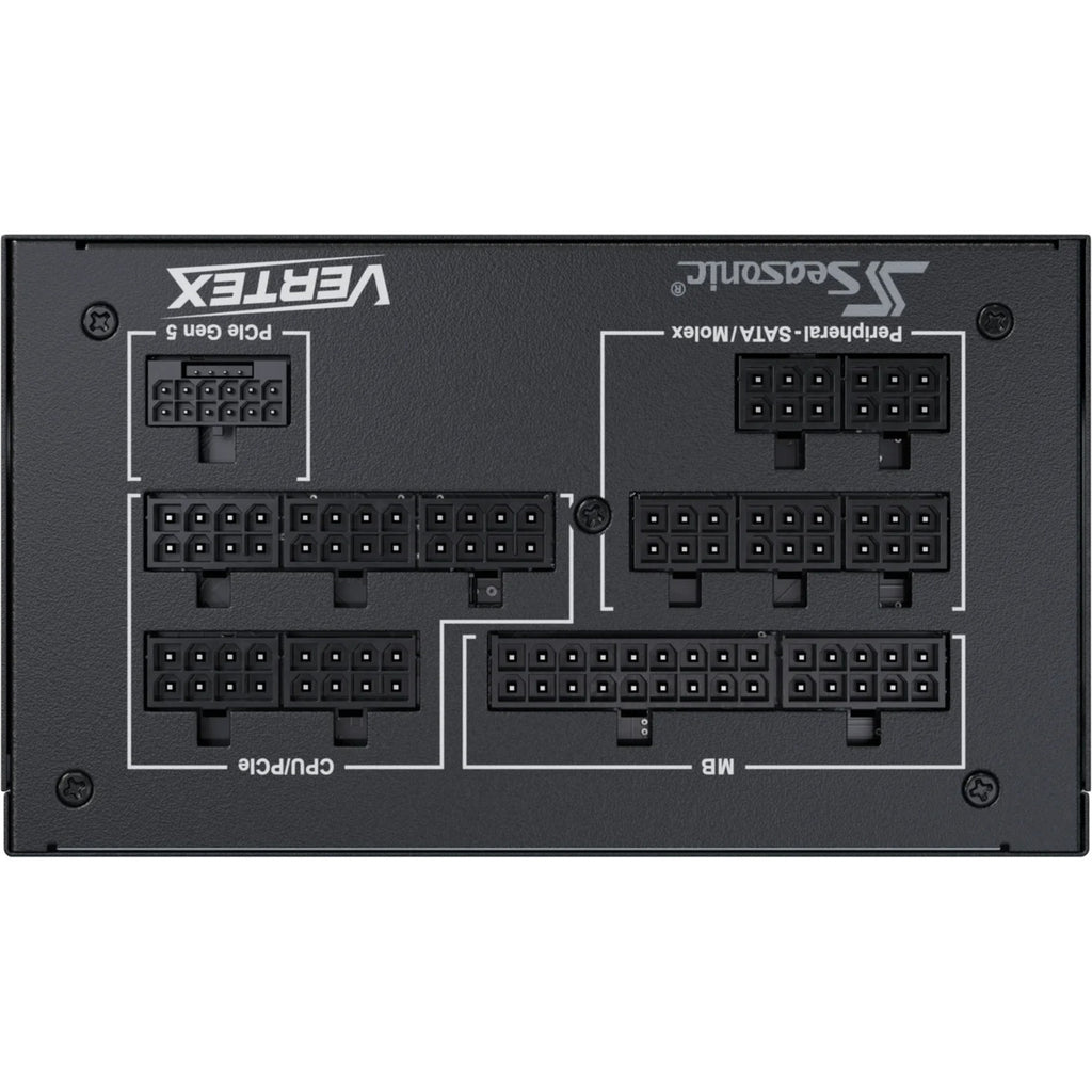 Seasonic vertex px-850 modulaire 850 watt voeding (zwart, 1x 12v-2x6, 3x pcie)