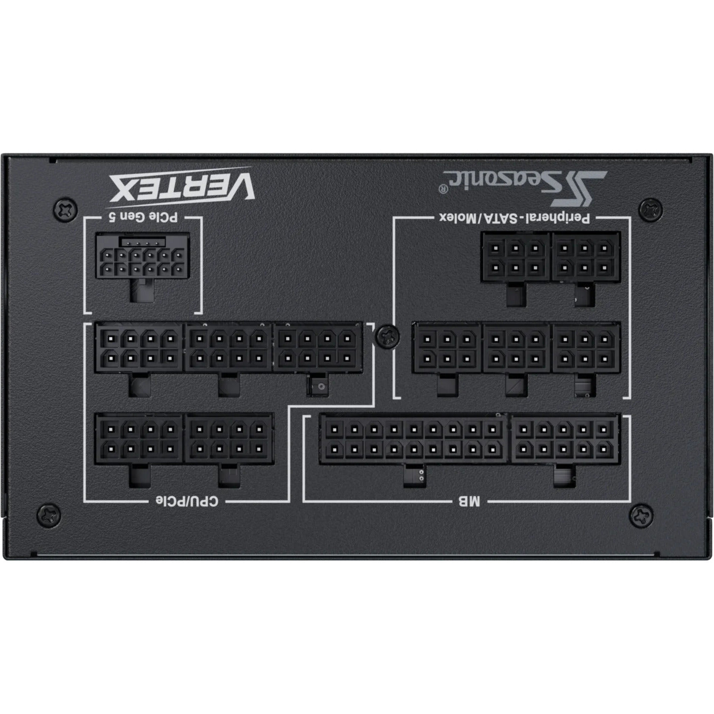 Seasonic vertex px-850 modulaire 850 watt voeding (zwart, 1x 12v-2x6, 3x pcie)