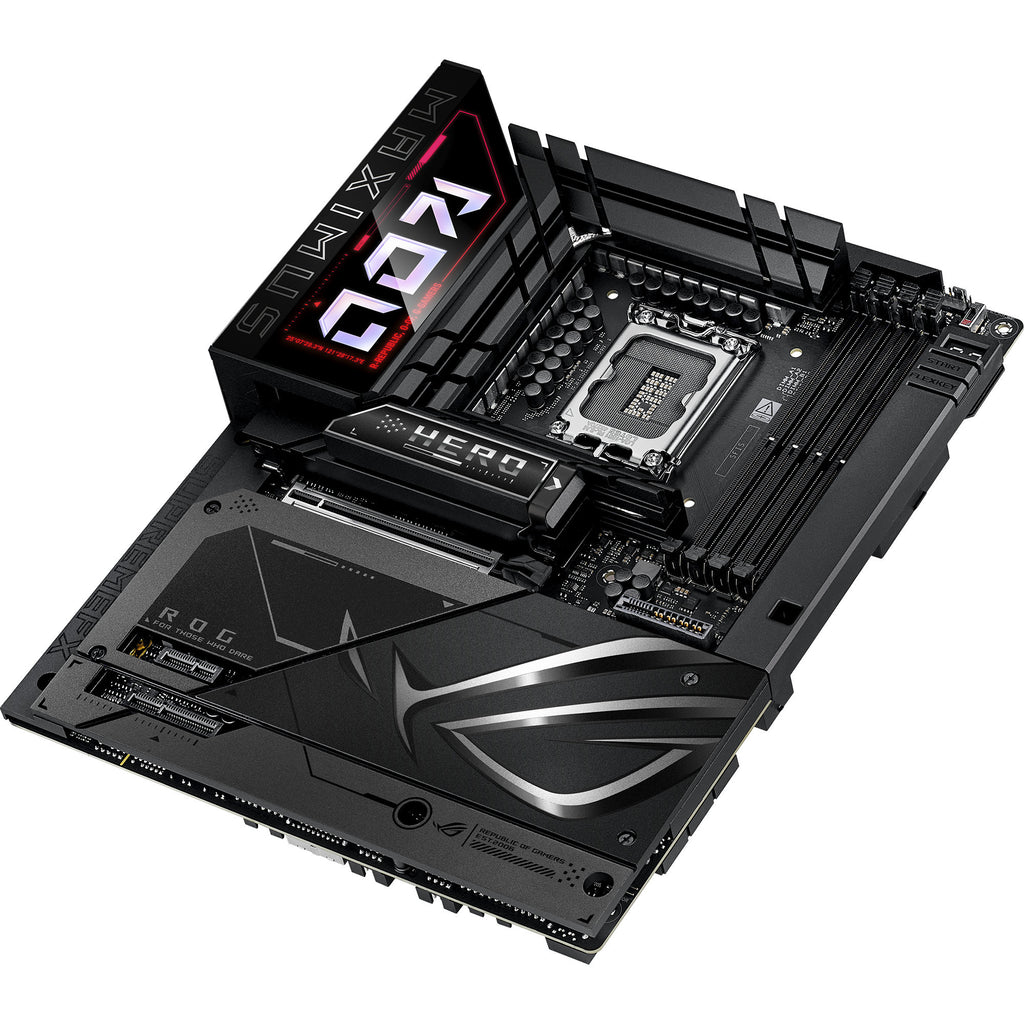Asus rog maximus z890 hero btf socket 1851 moederbord (zwart, raid, 5 gb-lan, wi-fi 7, bt, sound, atx)