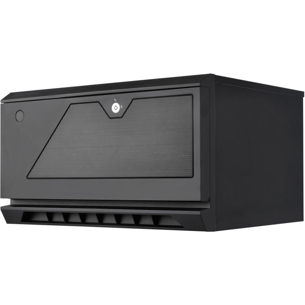 Silverstone cs381b v1.1 rack behuizing (zwart | 2x usb-a 3.2 (5 gbit s) | 2x audio)