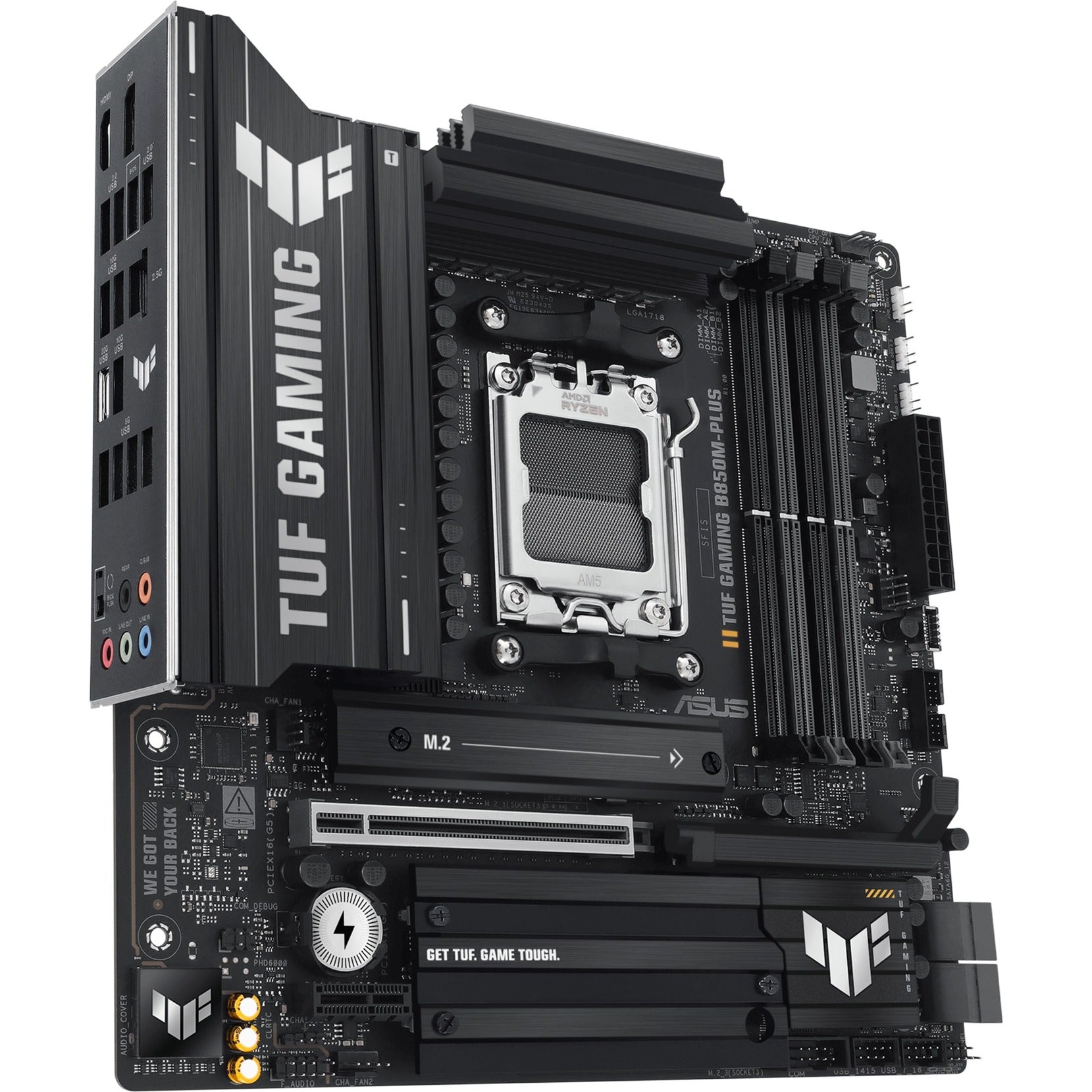 Asus tuf gaming b850m-plus socket am5 moederbord (2.5 gbe-lan, sound, µatx)