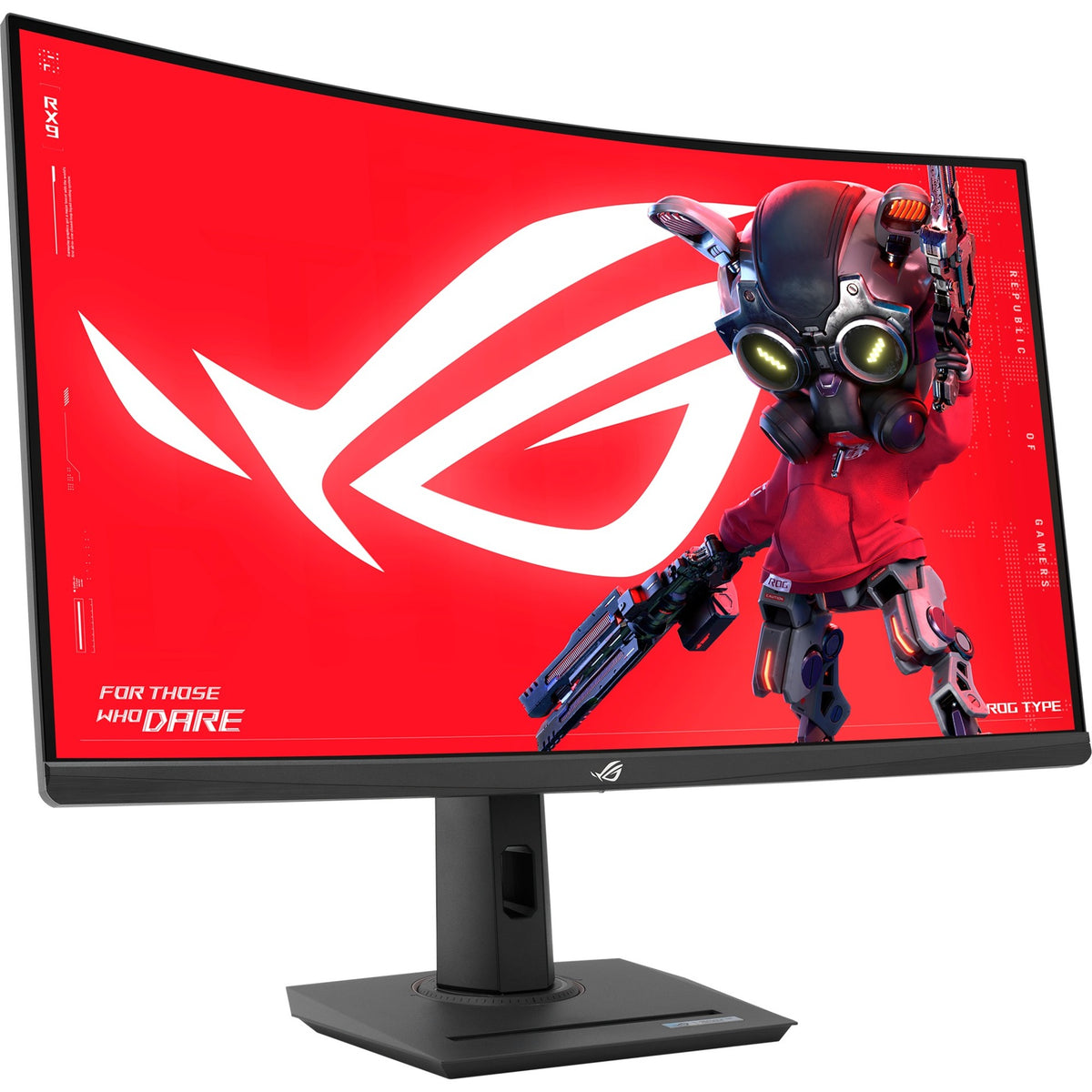 Asus rog strix xg32wcs 32 curved gaming monitor (zwart, 1x displayport, 1x hdmi, 1x usb-c, 180 hz)