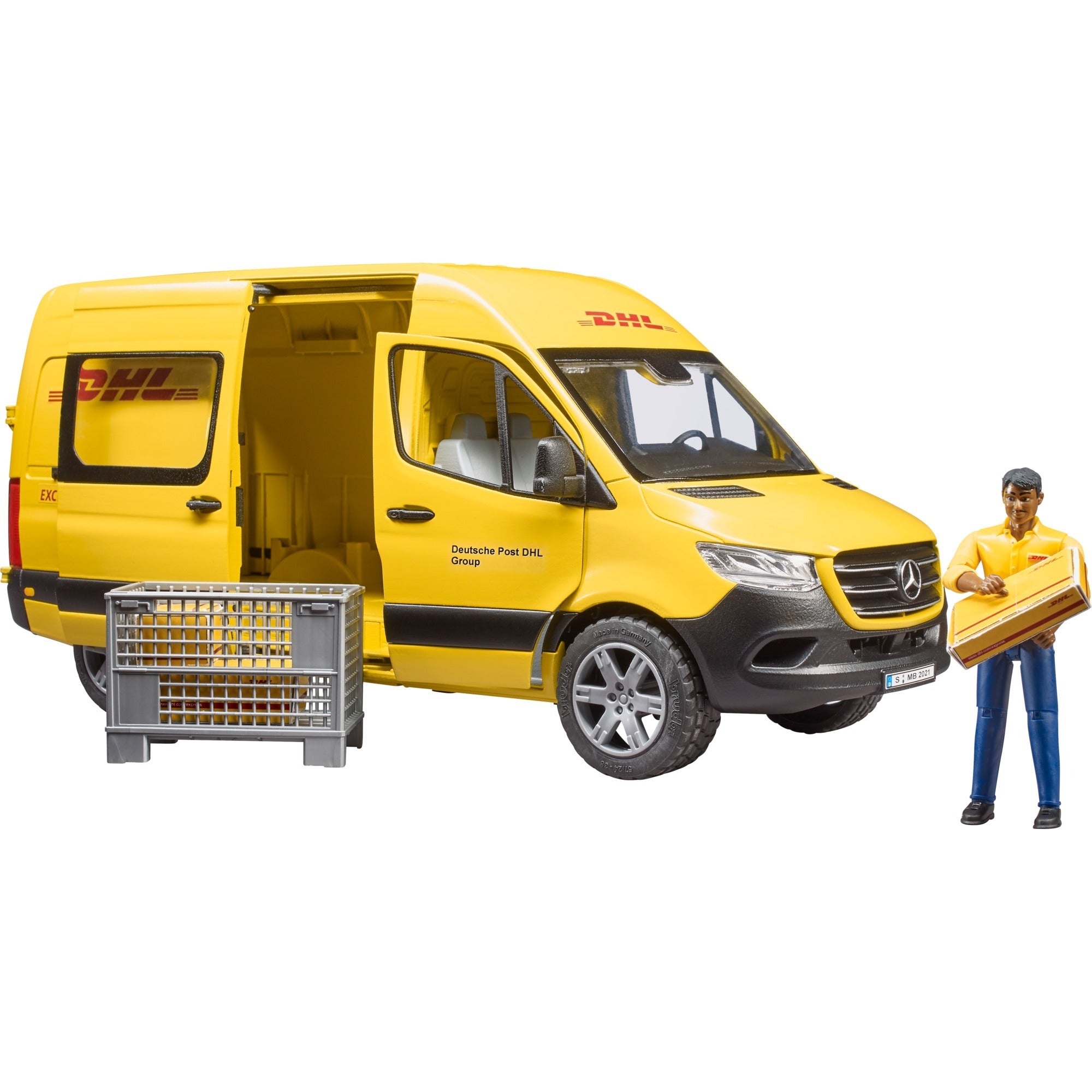 Bruder mb sprinter dhl met bestuurder modelvoertuig (02671)