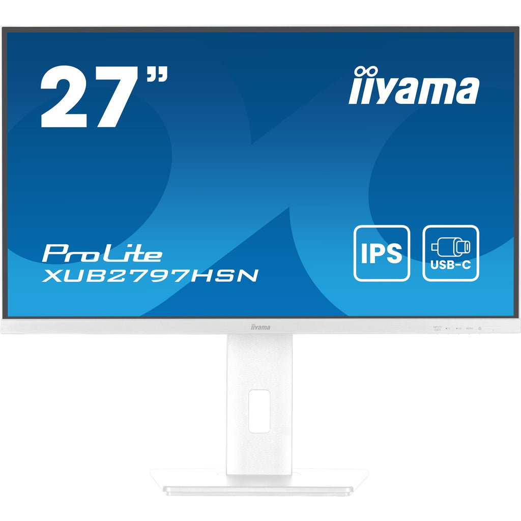 Iiyama prolite xub2797hsn-w2 27 monitor (wit, hdmi, displayport, 3x usb-a, usb-c, rj-45)