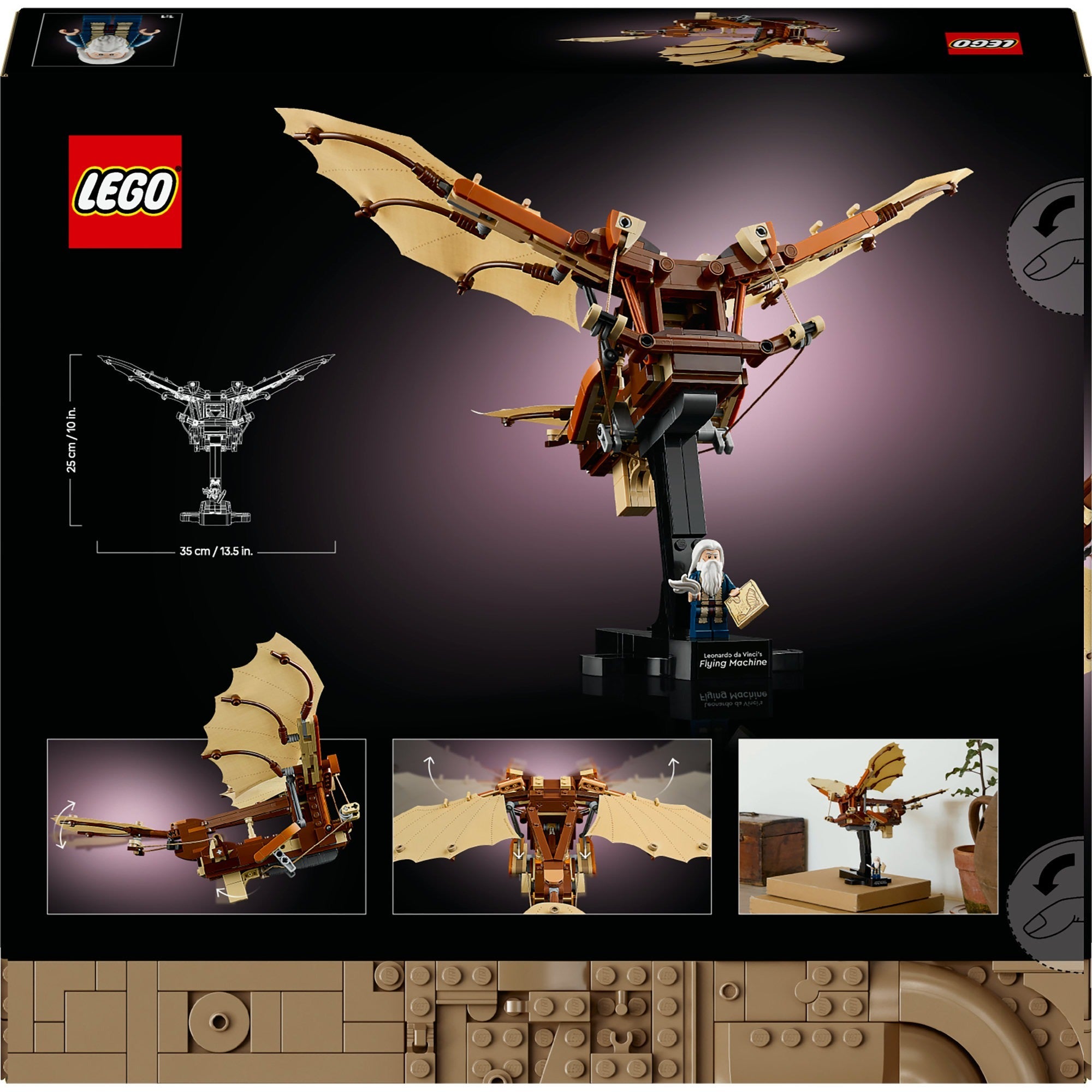 LEGO Icons - Leonardo da Vincis fliegende Maschine Bausatz (10363)