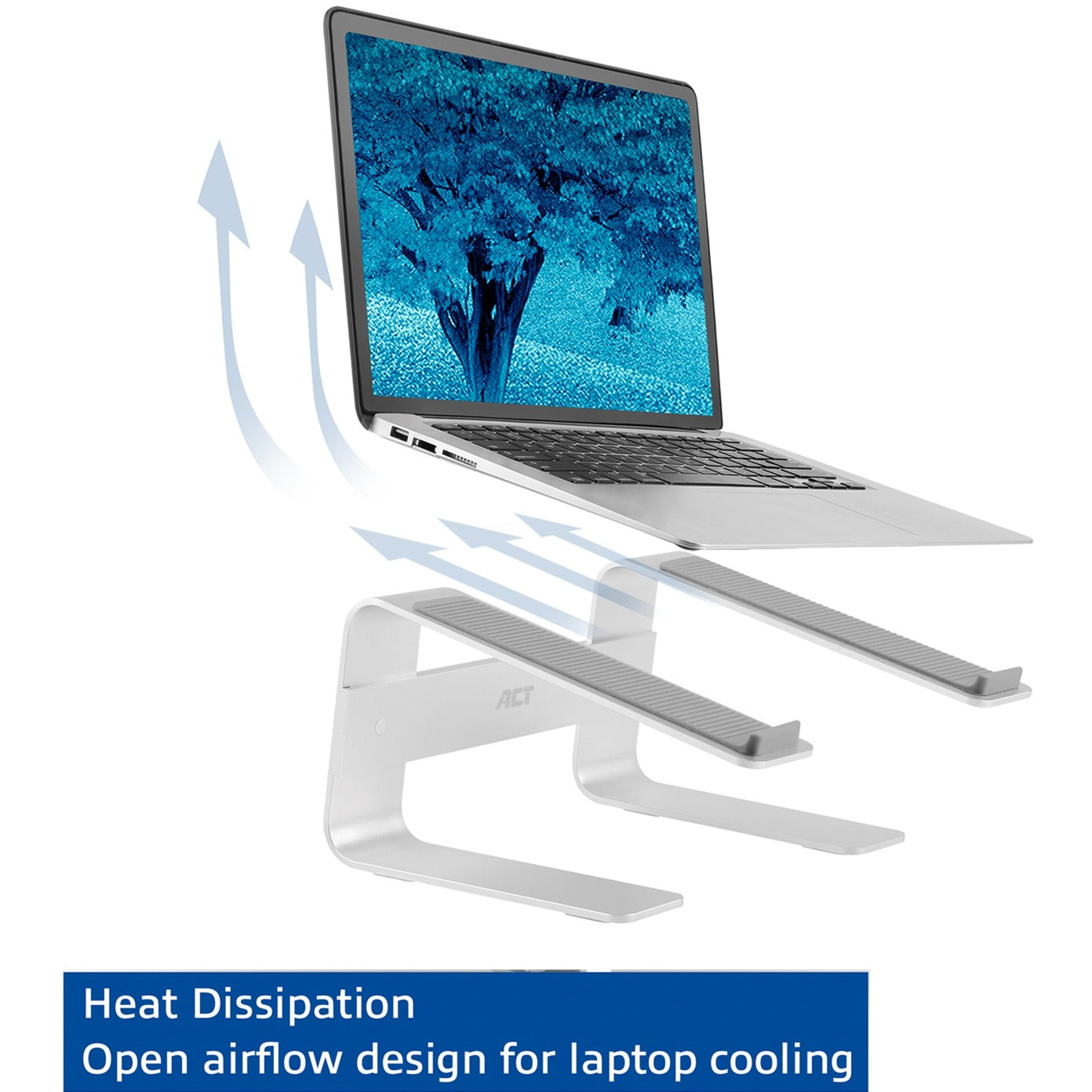 ACT Connectivity Laptopständer aus Aluminium