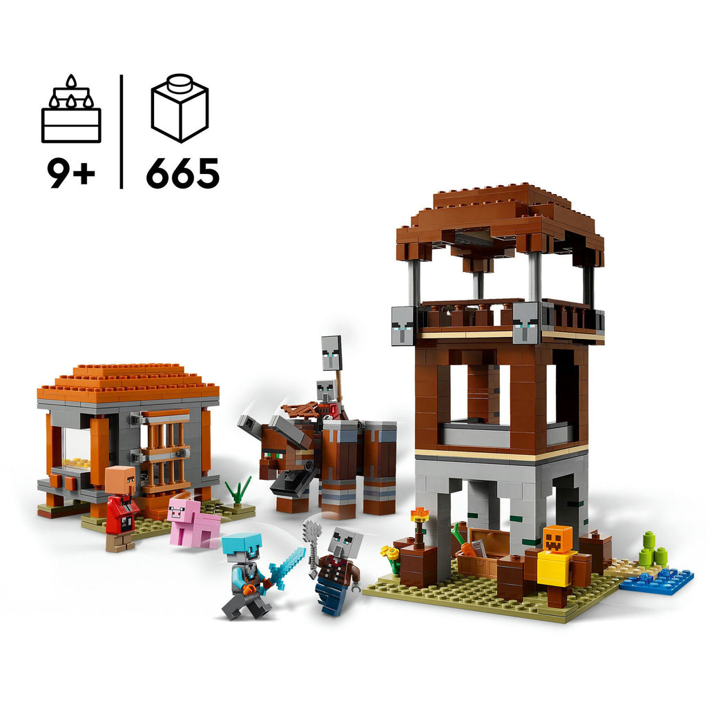 LEGO Minecraft 21278 Der Plünderer-Außenposten und Zerstörer