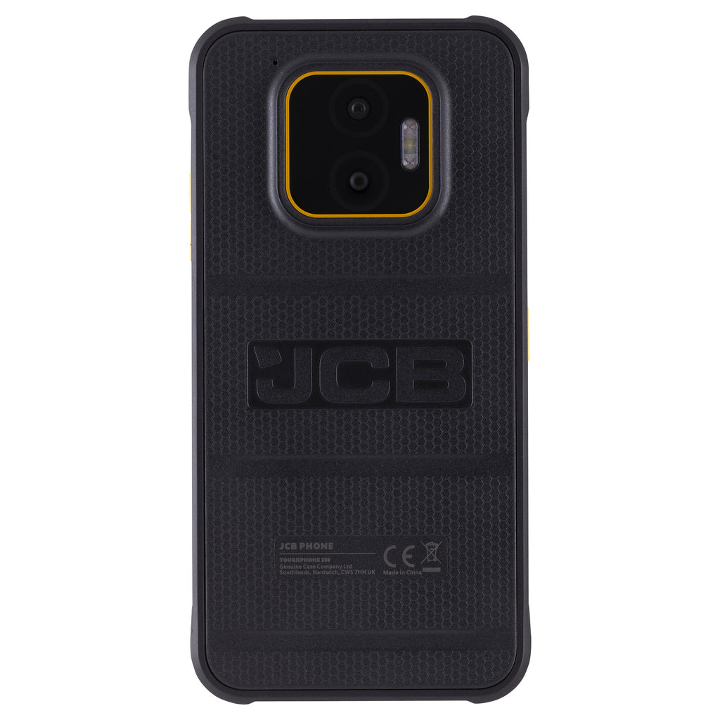 Jcb toughphone e50 smartphone (zwart | 128 gb | android 16 | dual-sim)