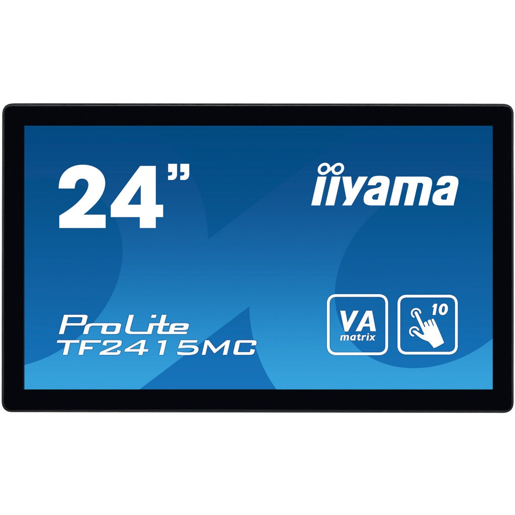 Iiyama prolite tf2415mc-b2 23.8 touchscreen monitor (zwart, 1x displayport, 1x hdmi, 1x vga)