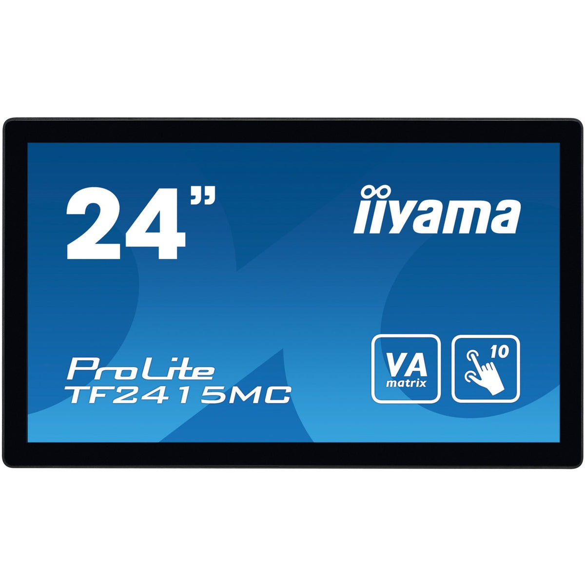 Iiyama prolite tf2415mc-b2 23.8 touchscreen monitor (zwart, 1x displayport, 1x hdmi, 1x vga)