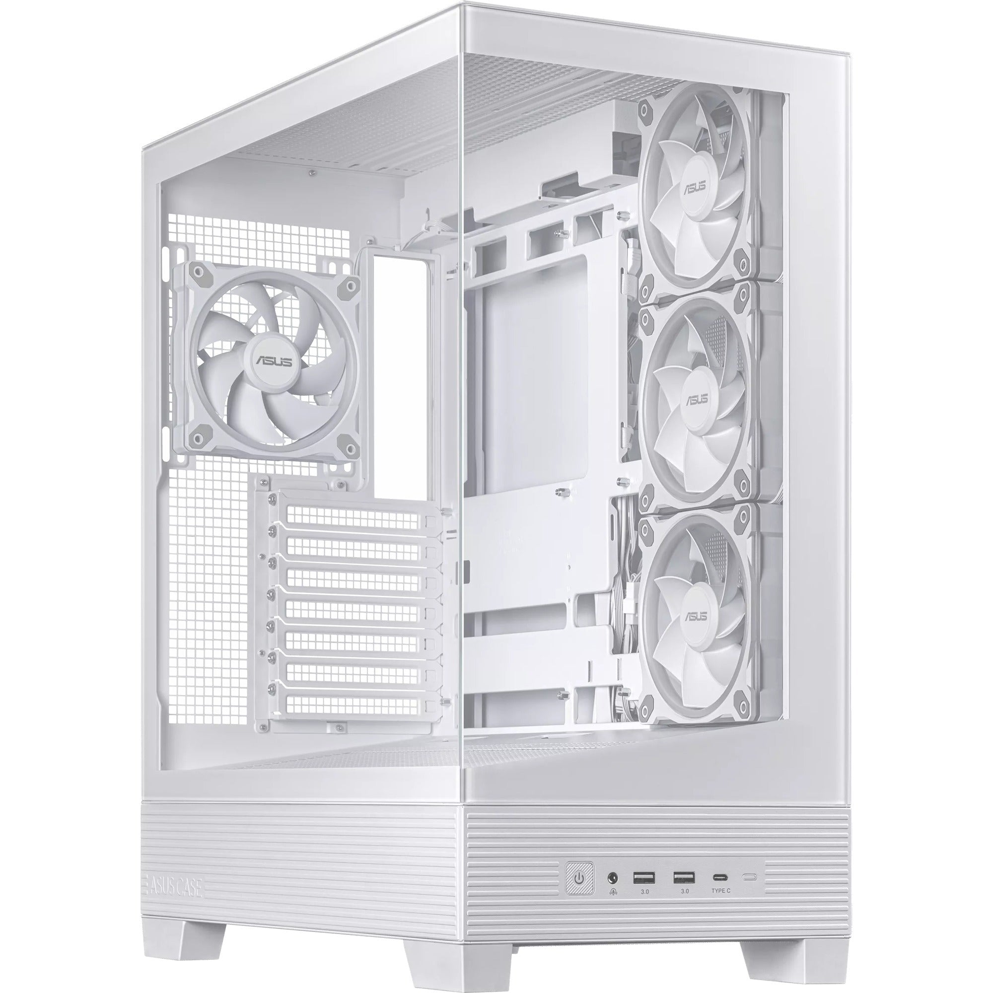 Asus a31 plus midi tower behuizing (wit | 2x usb-a | 2x usb-c | tempered glass)