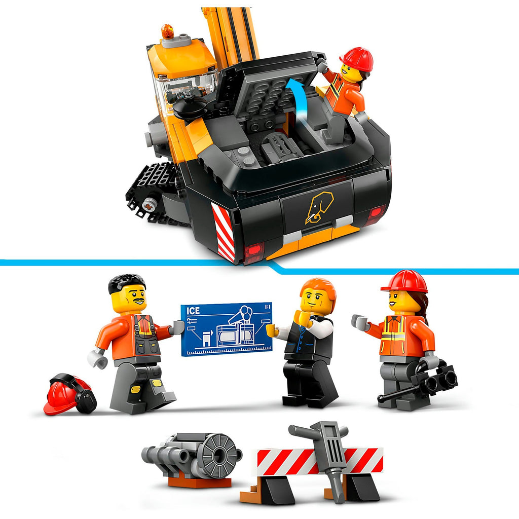 Lego city - gele graafmachine constructiespeelgoed (60420)