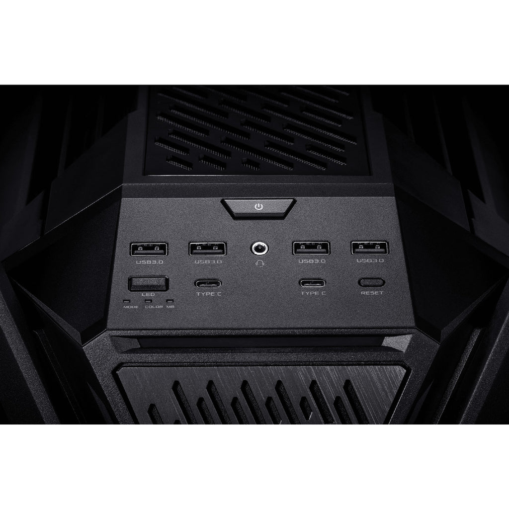 Asus rog hyperion gr701 big tower behuizing (zwart | 4x usb-a | 2x usb-c | rgb | tempered glass)