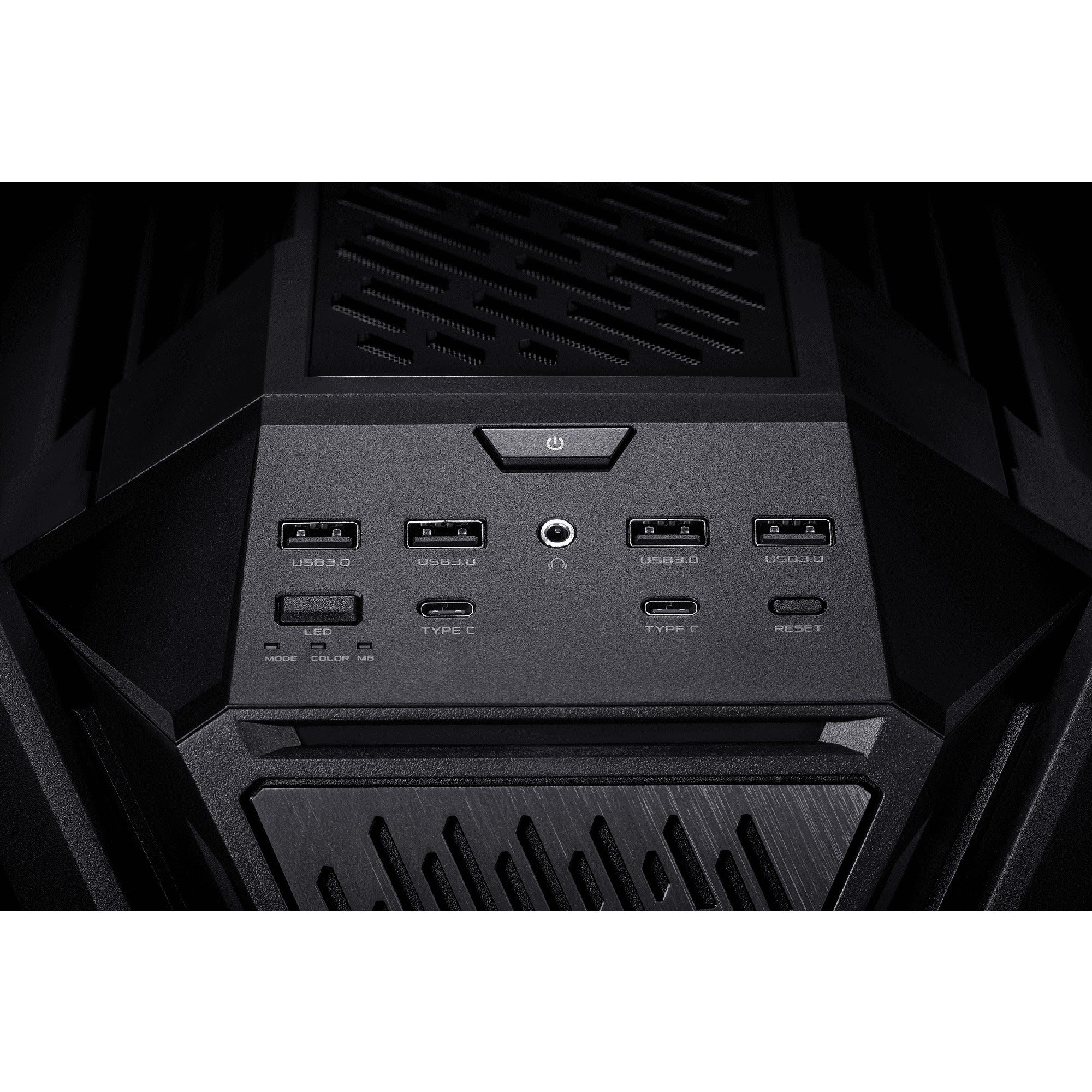 Asus rog hyperion gr701 big tower behuizing (zwart | 4x usb-a | 2x usb-c | rgb | tempered glass)