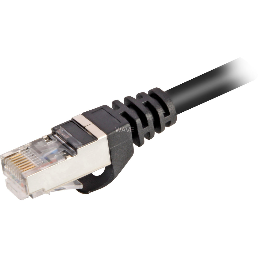 Sharkoon patchkabel sftp, rj-45 met cat.6 (zwart, 1 meter)