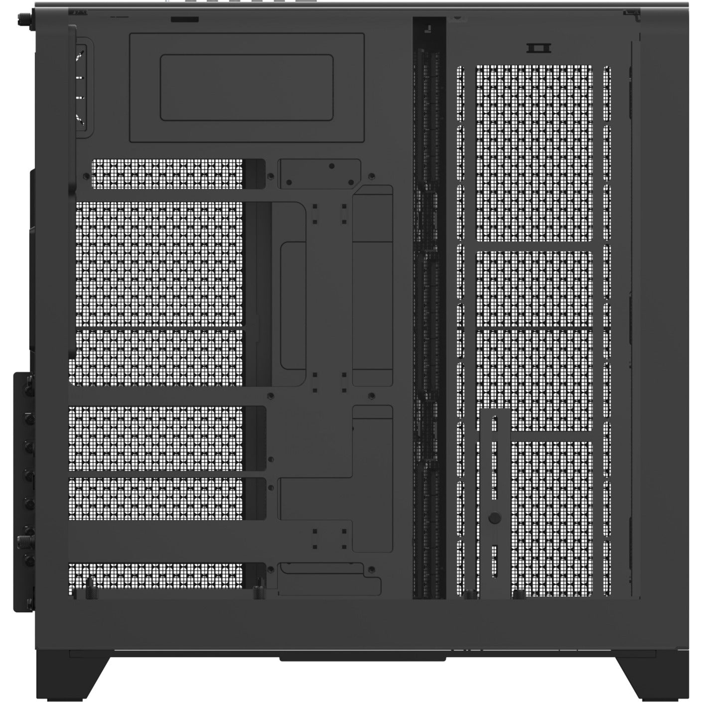 Thermaltake view 390 air midi tower behuizing (zwart | 2x usb-a | 1x usb-c | tempered glass)