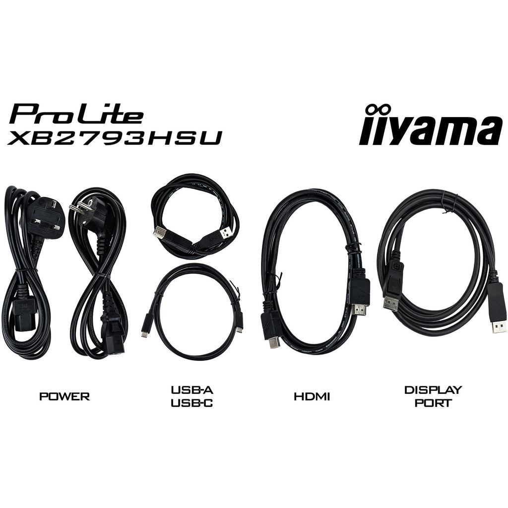 Iiyama prolite x4373uhsu-b2 42.5 4k uhd monitor (zwart (mat), hdmi, displayport, usb-c)
