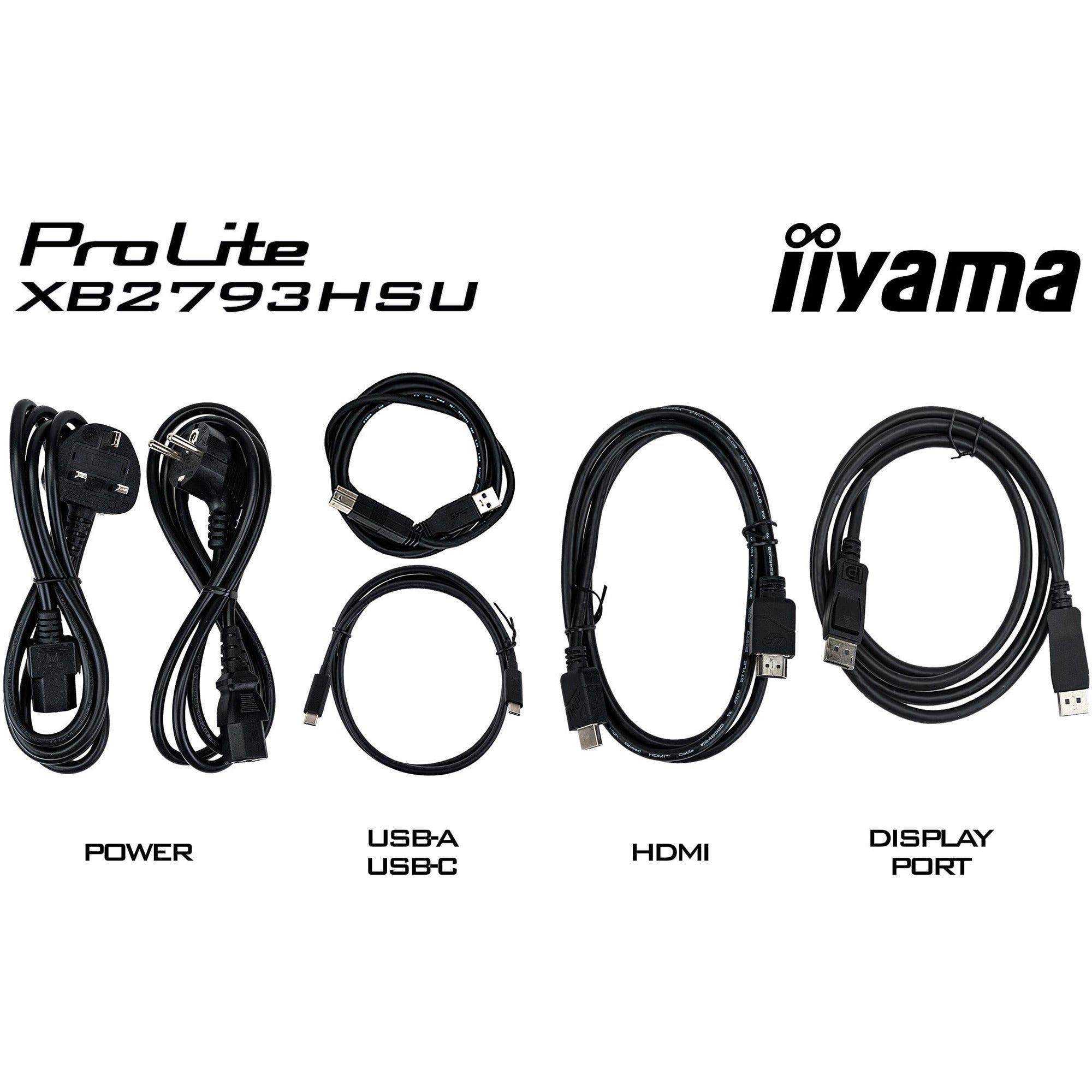 Iiyama prolite x4373uhsu-b2 42.5 4k uhd monitor (zwart (mat), hdmi, displayport, usb-c)