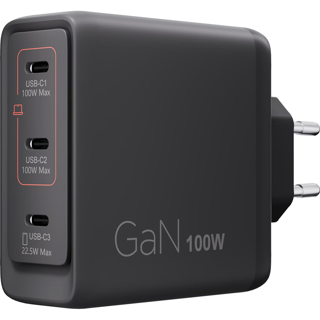 Lenovo 100w gan multi-port usb-c oplader (zwart, 3x usb-c)