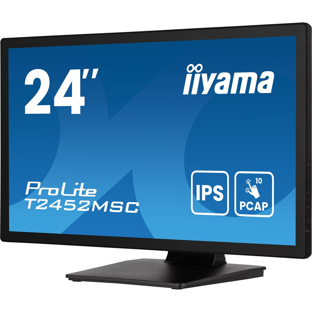 Iiyama prolite t2452msc-b1ag 23.8 touchscreen monitor (zwart, hdmi, displayport, 2x usb-a)