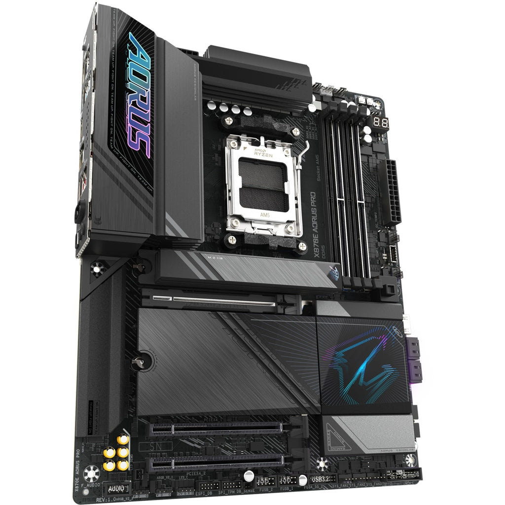 Gigabyte x870e aorus pro socket am5 moederbord (zwart, raid, 2.5gb-lan, wi-fi 7, bt, sound, atx)