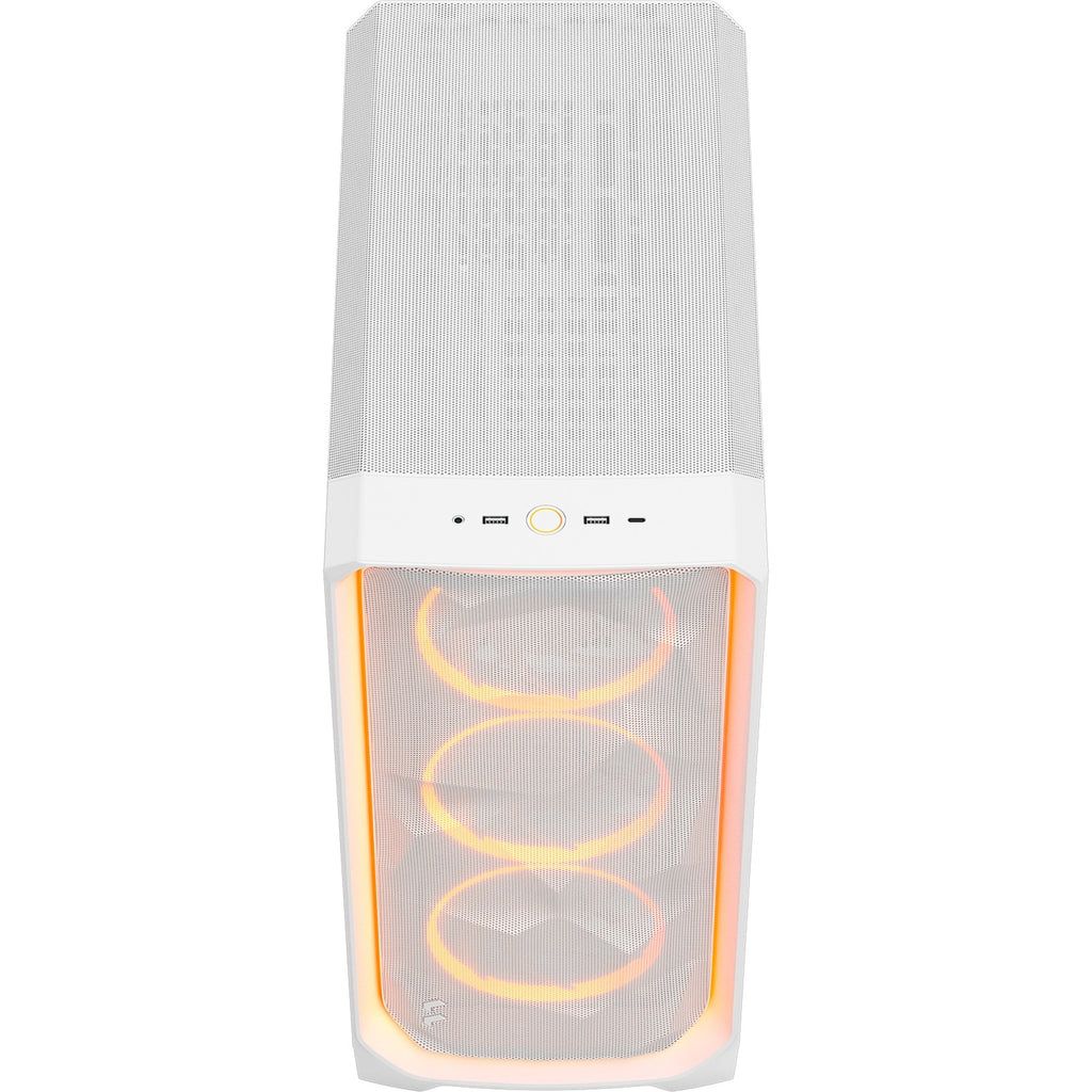 Fractal design meshify 3 ambience pro rgb midi tower behuizing (wit | 2x usb-a | 1x usb-c | rgb | tempered glass)
