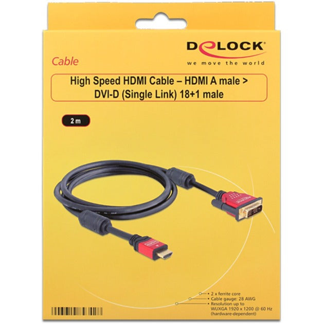 DeLOCK High Speed ​​HDMI A (Stecker) > DVI (Stecker)