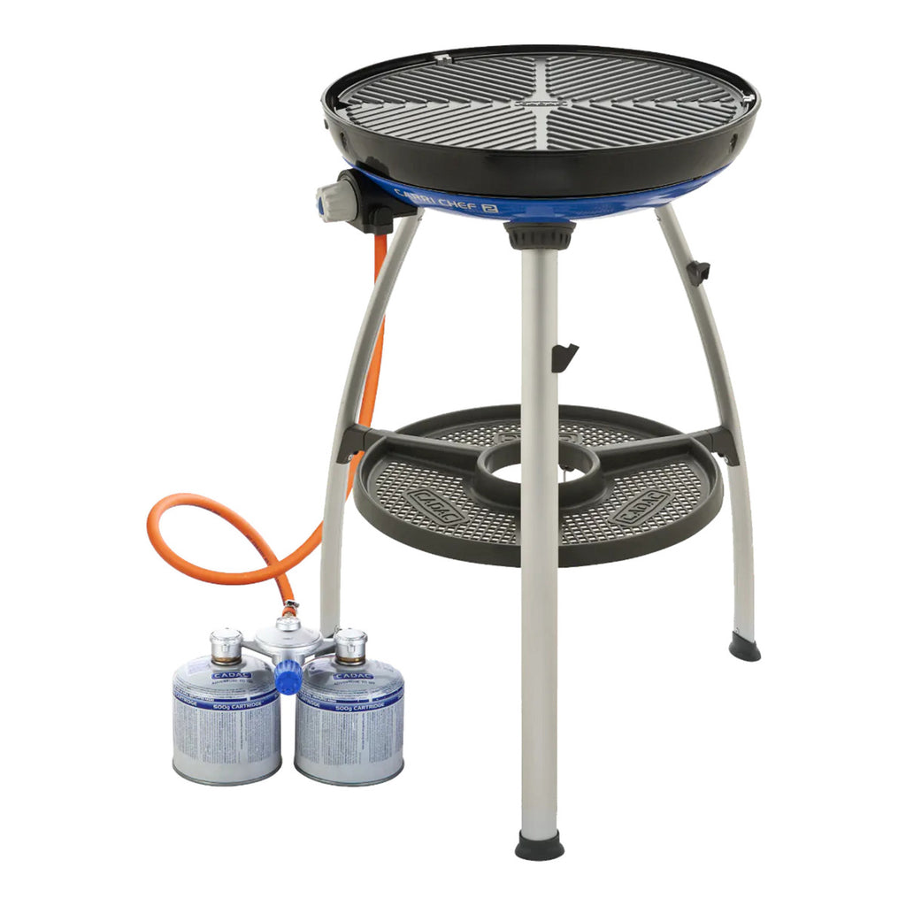 Cadac dual power pak drukregelaar (30mbar, met 85cm gasslang)