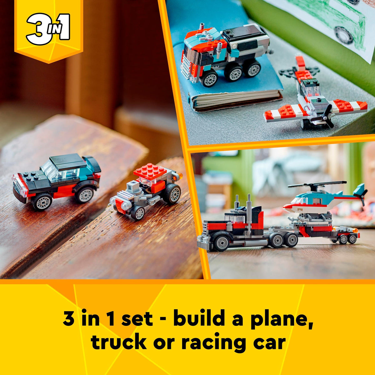 LEGO Creator 31146 LKW mit Hubschrauber