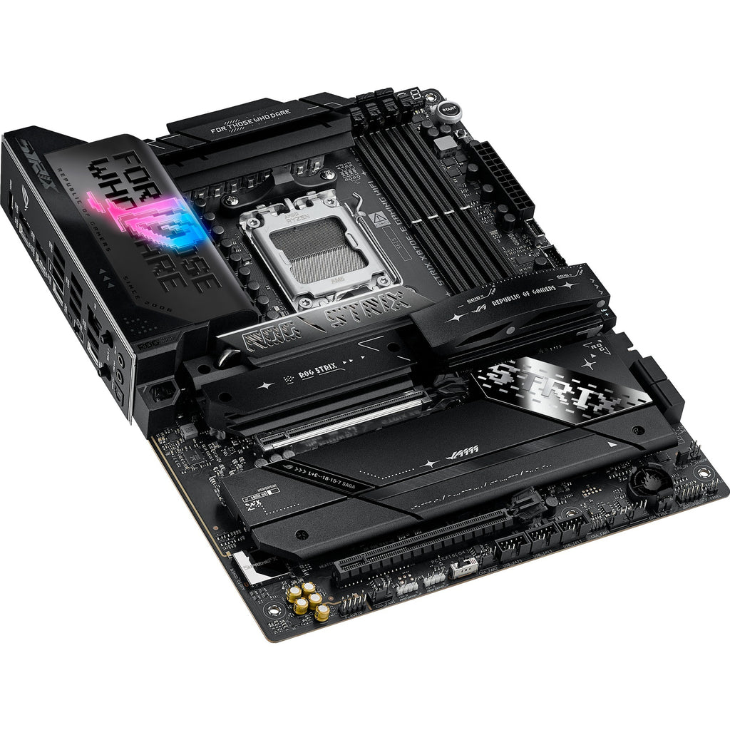 Asus rog strix x870e-e gaming wifi socket am5 moederbord (5 gb-lan, wi-fi 7, bt, sound, atx)