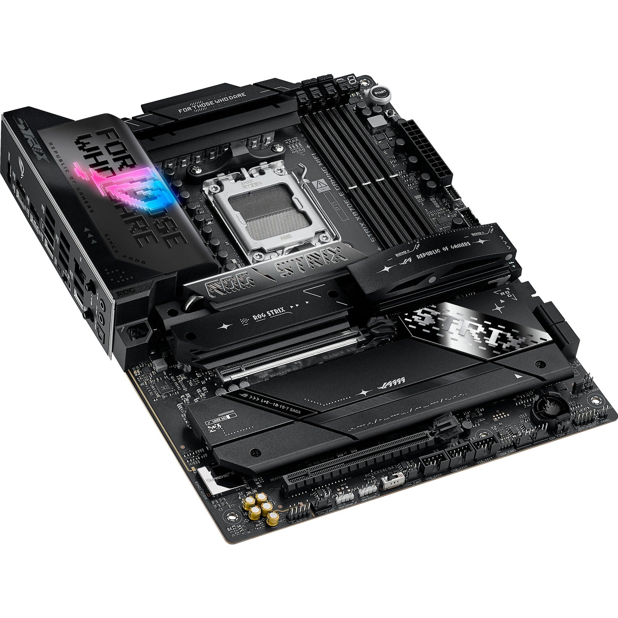 Asus rog strix x870e-e gaming wifi socket am5 moederbord (5 gb-lan, wi-fi 7, bt, sound, atx)