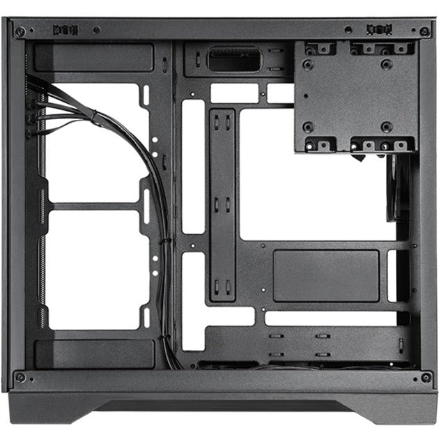 Chieftec visio air midi tower behuizing (zwart | 2x usb-a | 1x usb-c | tempered glass)