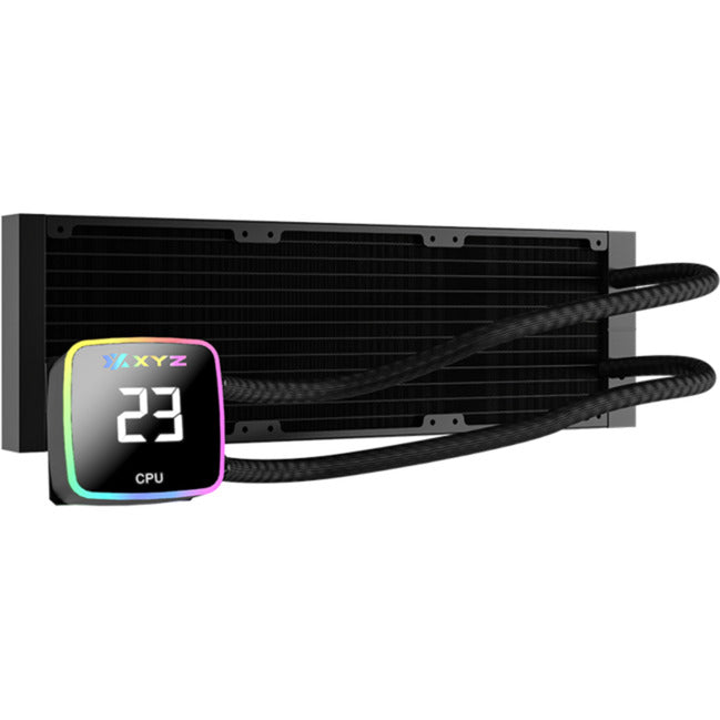 Xyz pc gear aquapulse aio 360 waterkoeling (zwart, argb, pwm)